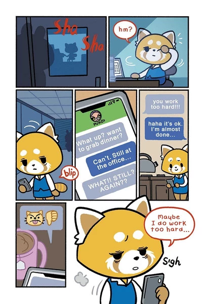 ONI PRESS Aggretsuko Down The Rabbit Hole Graphic Novel (Hardcover) 7 ONI PRESS Aggretsuko Down The Rabbit Hole Graphic Novel (Hardcover) - Image 5
